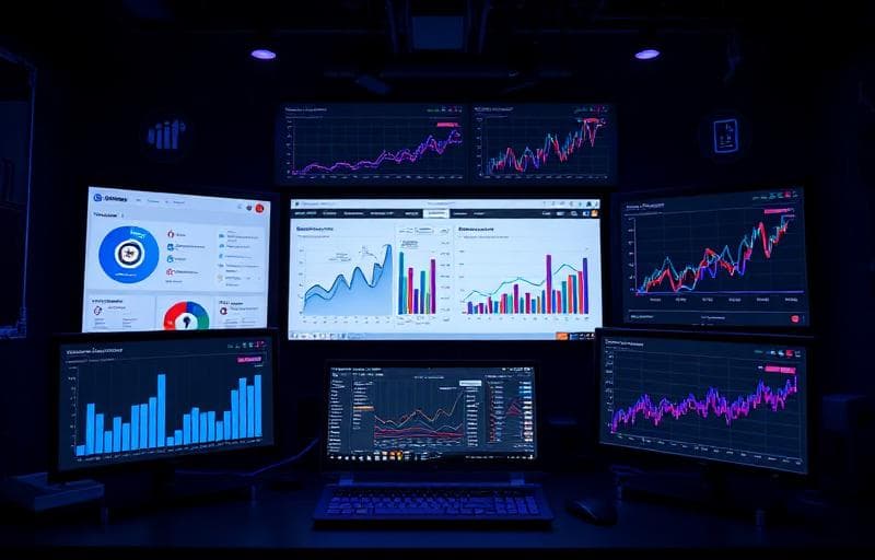 A marketing dashboard showing campaign performance across channels