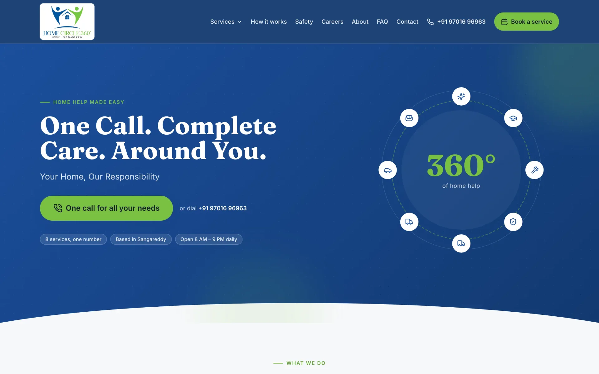 Home Circle 360 home services website