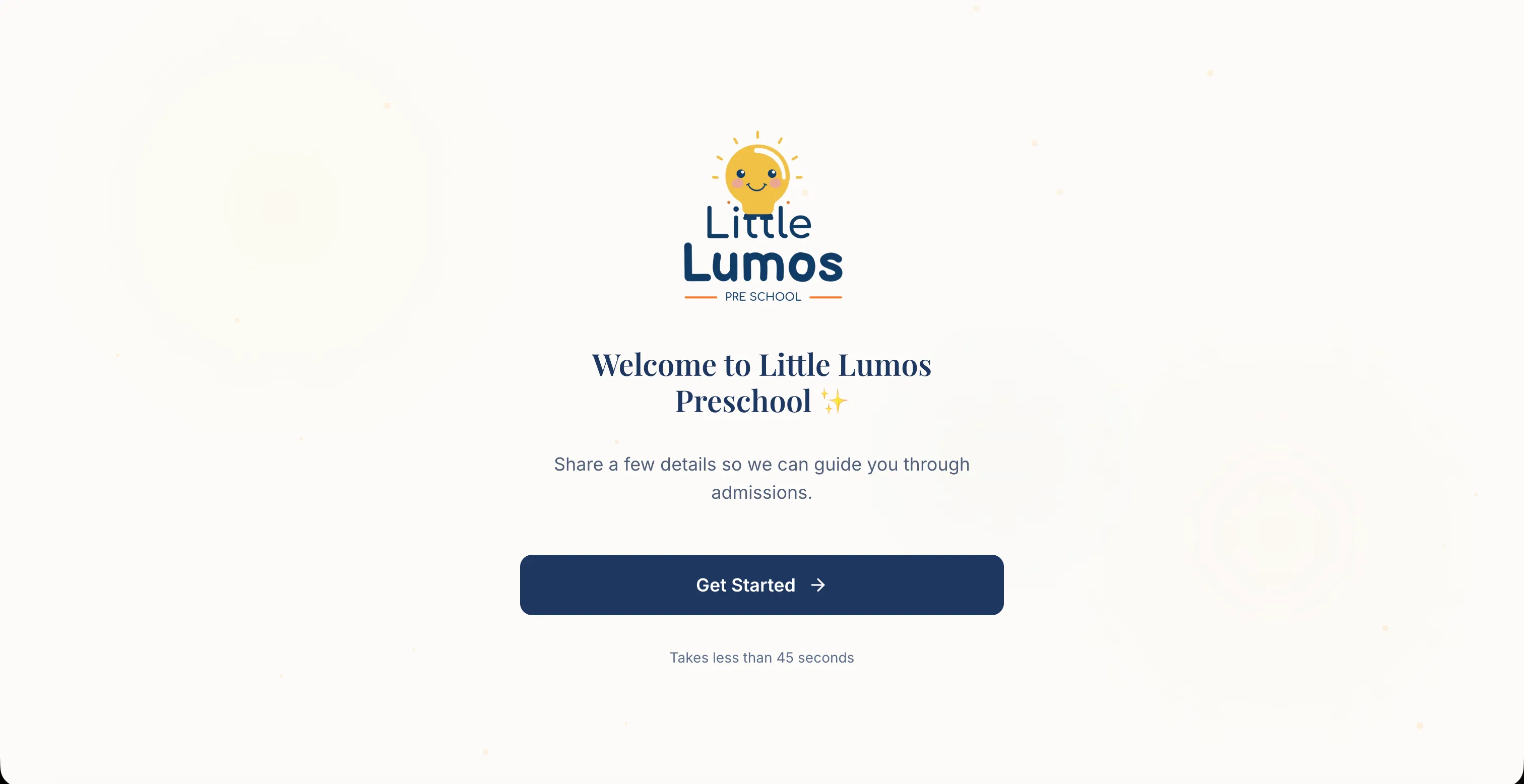 Little Lumos – Admission Form