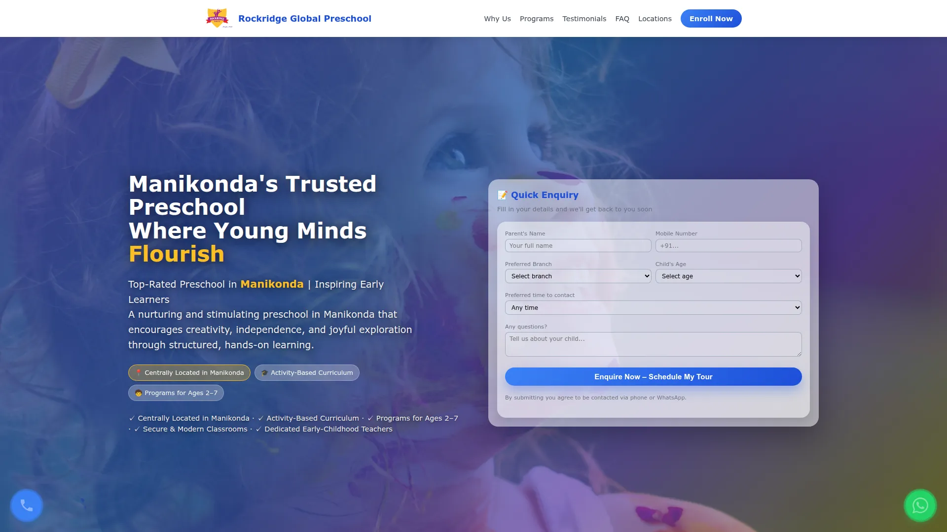 Rockridge Global Preschool – Manikonda